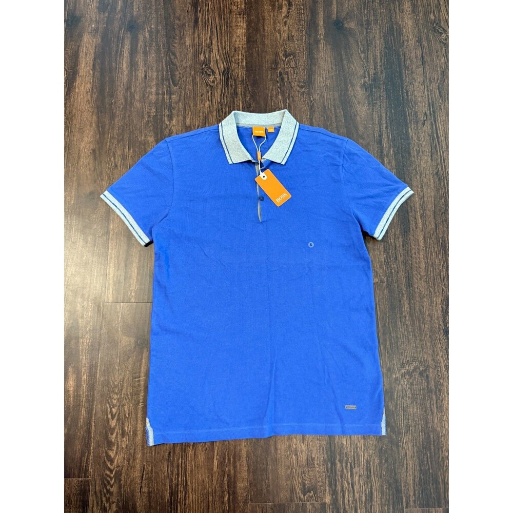 Hugo Boss Golf Paddy Pro Polo Shirt Navy sz Small S Regular Fit Blue/Gray
